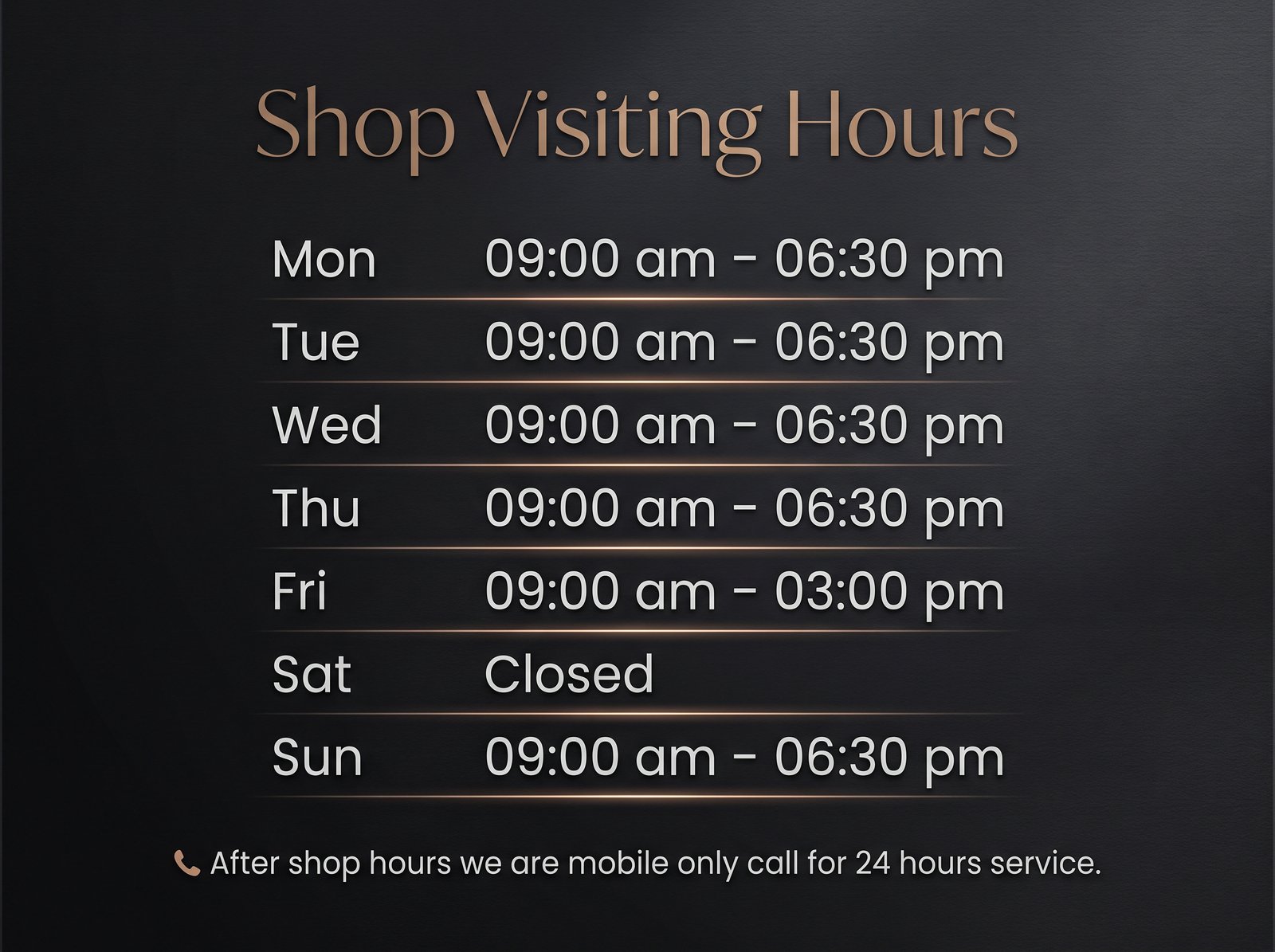 horarios